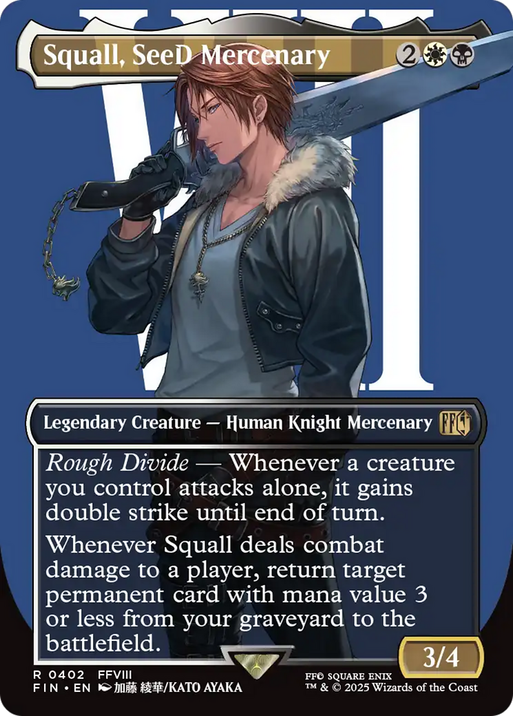 Squall, SeeD Mercenary (Borderless) [FINAL FANTASY] | Galactic Gamez
