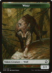 Wolf // Zombie Double-Sided Token [Dungeons & Dragons: Adventures in the Forgotten Realms Tokens] | Galactic Gamez