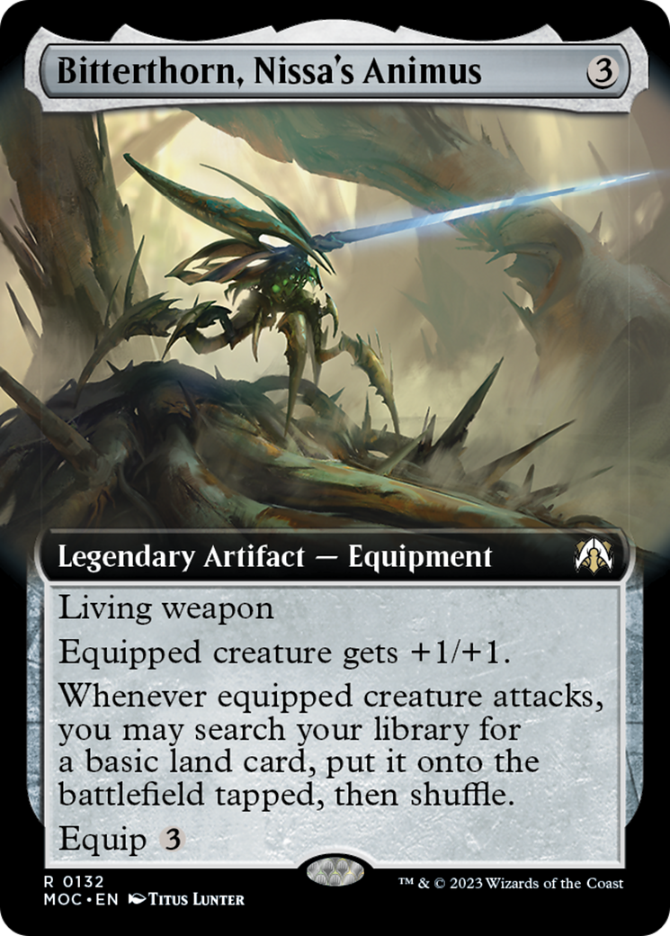 Bitterthorn, Nissa's Animus (Extended Art) [March of the Machine Commander] | Galactic Gamez