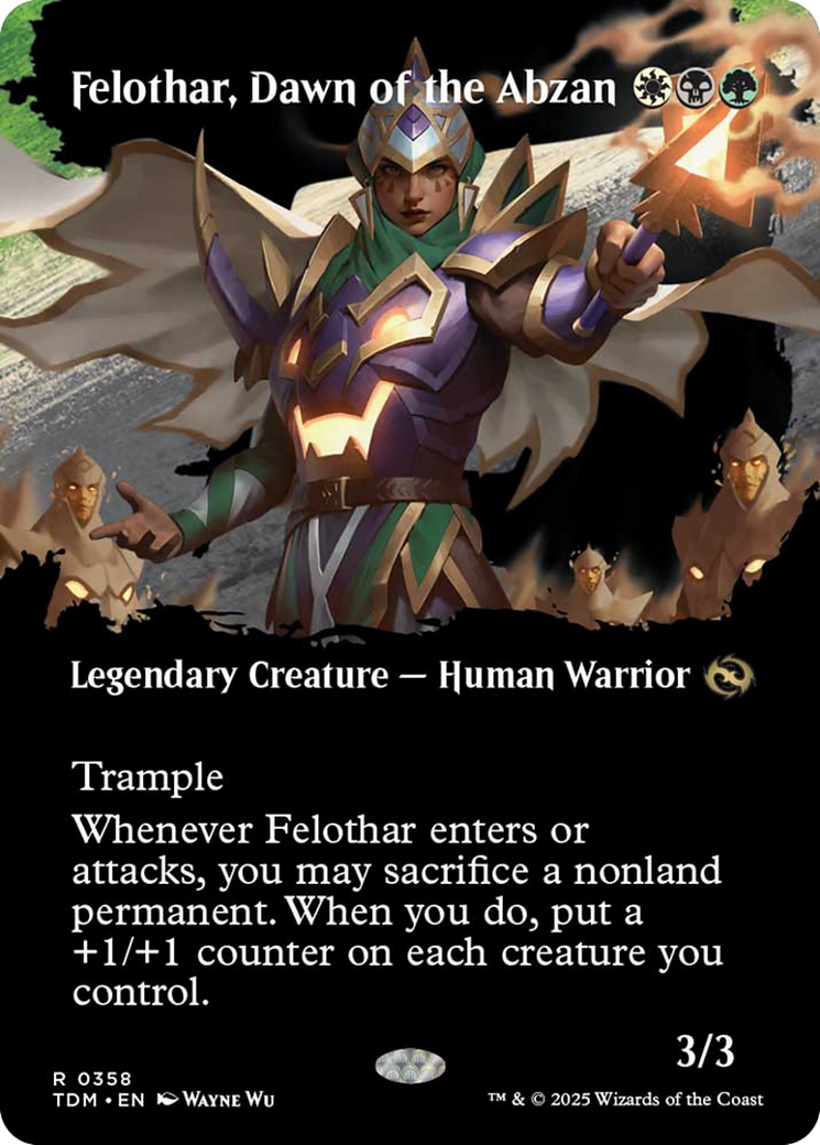 Felothar, Dawn of the Abzan (Borderless) [Tarkir: Dragonstorm] | Galactic Gamez