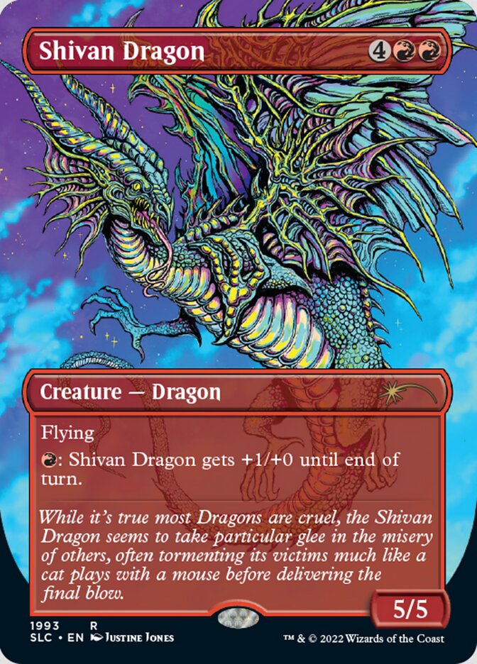 Shivan Dragon (Borderless) [Secret Lair Countdown Kit] | Galactic Gamez