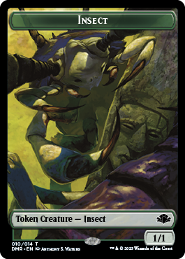 Insect Token [Dominaria Remastered Tokens] | Galactic Gamez