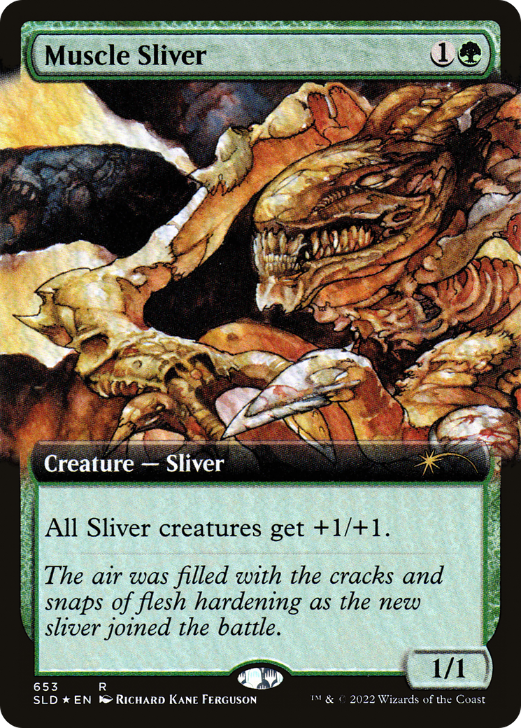 Muscle Sliver (Extended Art) [Secret Lair Drop Promos] | Galactic Gamez