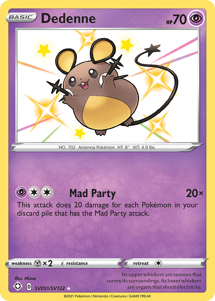 Dedenne (SV051/SV122) [Sword & Shield: Shining Fates] | Galactic Gamez