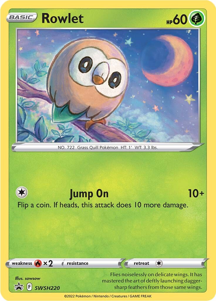 Rowlet (SWSH220) [Sword & Shield: Black Star Promos] | Galactic Gamez