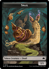 Snail // Thundertrap Trainer Double-Sided Token [Bloomburrow Tokens] | Galactic Gamez