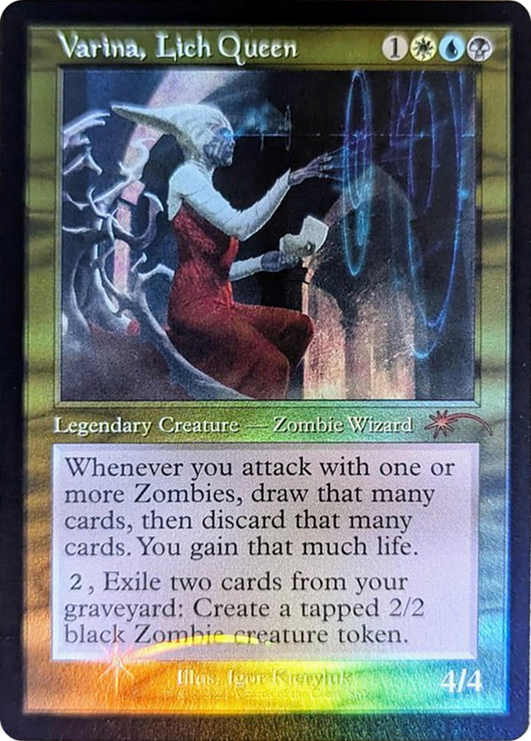 Varina, Lich Queen (Retro Frame) [Secret Lair Drop Series] | Galactic Gamez