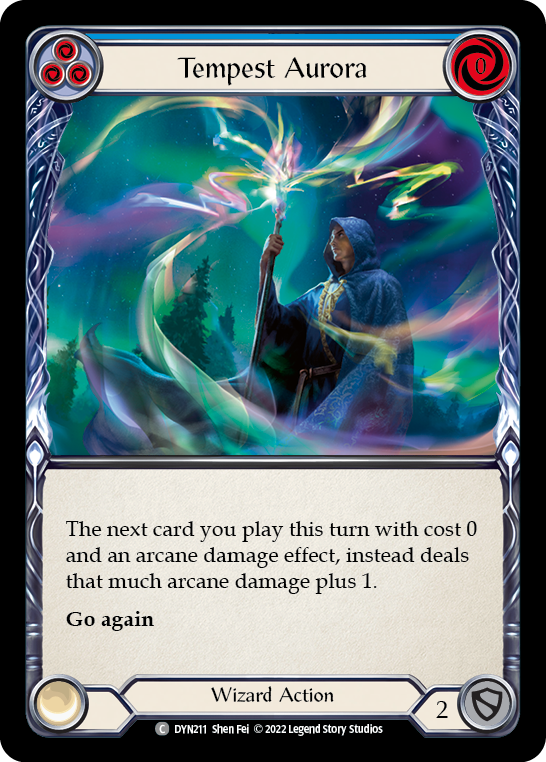 Tempest Aurora (Blue) [DYN211] (Dynasty)  Rainbow Foil | Galactic Gamez