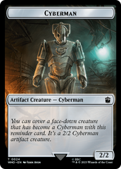 Alien Angel // Cyberman Double-Sided Token [Doctor Who Tokens] | Galactic Gamez