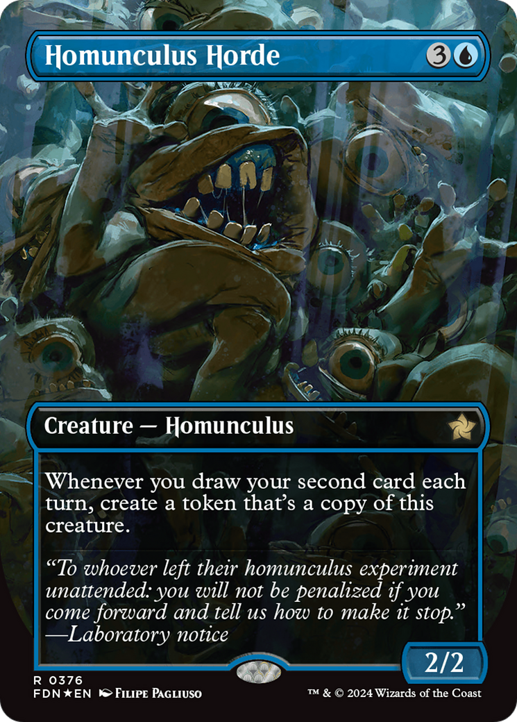 Homunculus Horde (Borderless) (Mana Foil) [Foundations] | Galactic Gamez