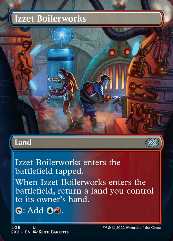 Izzet Boilerworks (Borderless Alternate Art) [Double Masters 2022] | Galactic Gamez