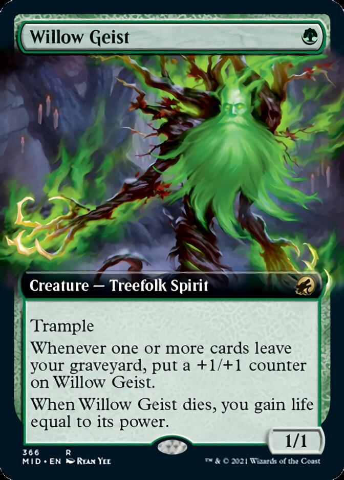 Willow Geist (Extended Art) [Innistrad: Midnight Hunt] | Galactic Gamez