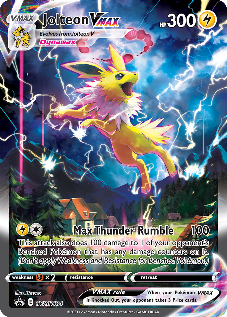 Jolteon VMAX (SWSH184) (Jumbo Card) [Sword & Shield: Black Star Promos] | Galactic Gamez