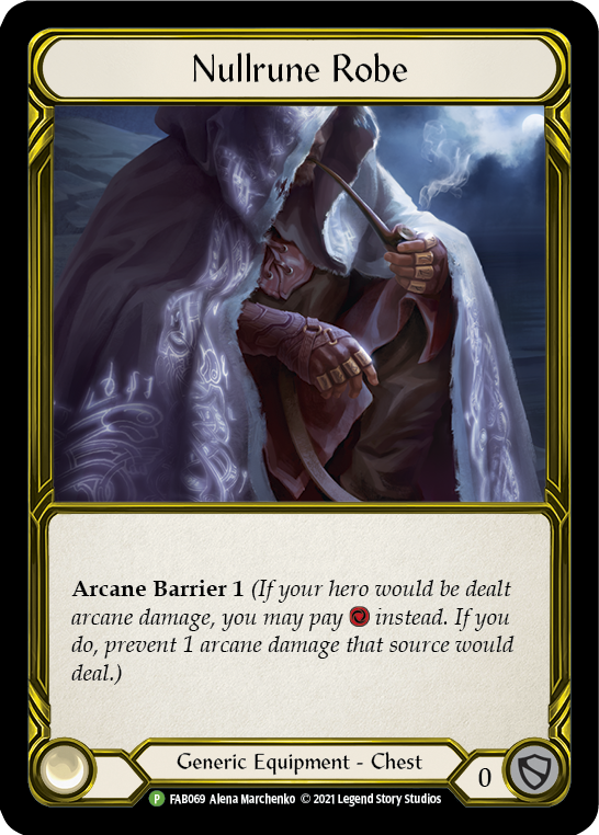 Nullrune Robe (Golden) [FAB069] (Promo)  Cold Foil | Galactic Gamez