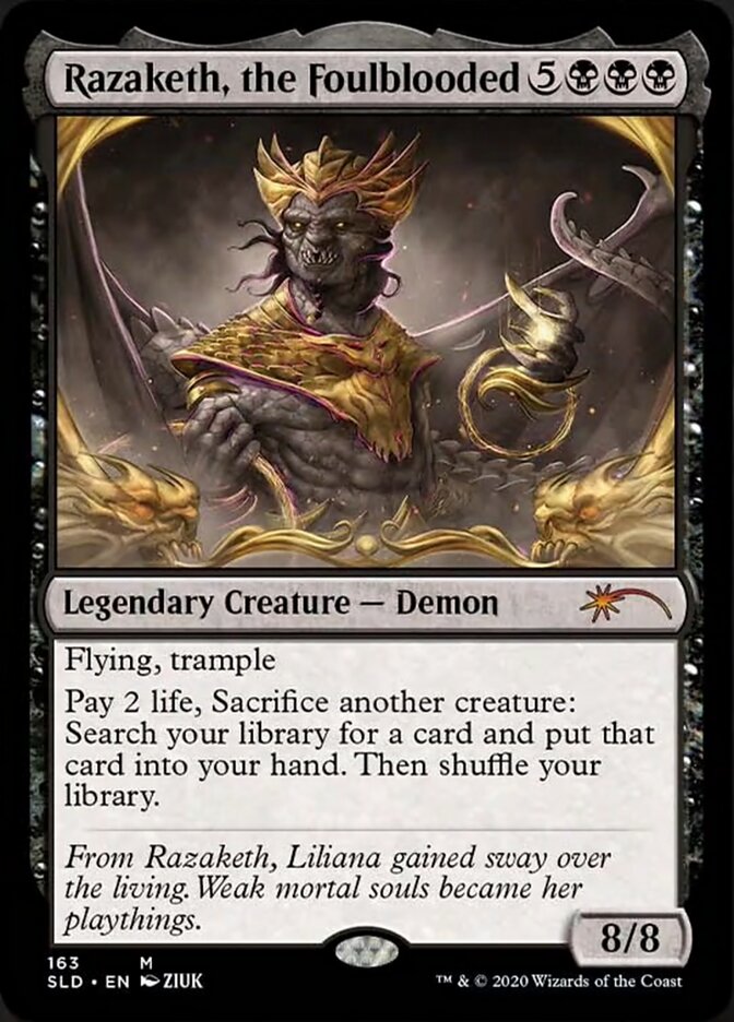 Razaketh, the Foulblooded (Foil Etched) [Secret Lair Drop Series] | Galactic Gamez