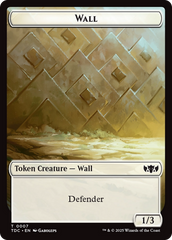 Wall // Spider Double-Sided Token [Tarkir: Dragonstorm Commander Tokens] | Galactic Gamez