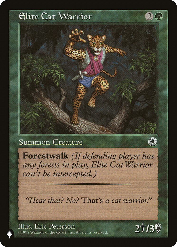 Elite Cat Warrior (Flavor Text) [The List Reprints] | Galactic Gamez