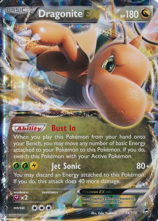 Dragonite EX (74/111) (Jumbo Card) [XY: Furious Fists] | Galactic Gamez