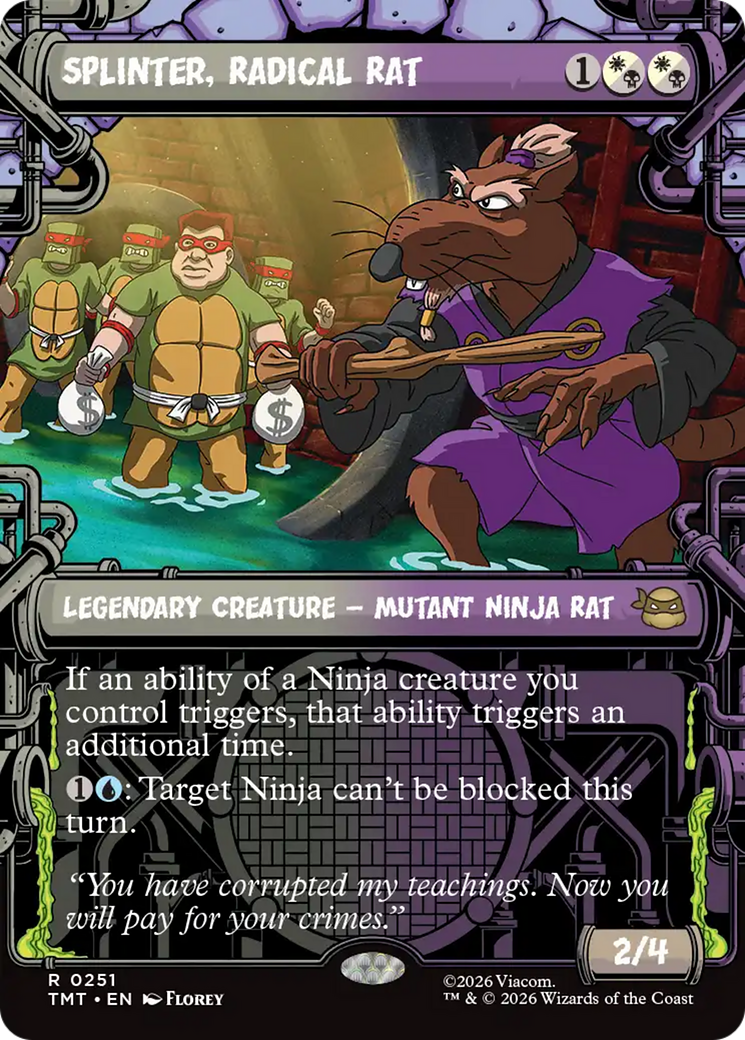 Splinter, Radical Rat (Showcase) [Teenage Mutant Ninja Turtles] | Galactic Gamez