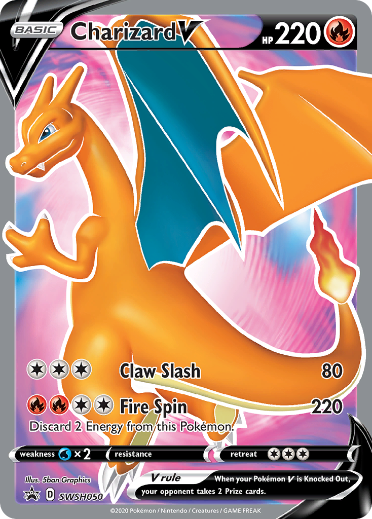 Charizard V (SWSH050) [Sword & Shield: Black Star Promos] | Galactic Gamez