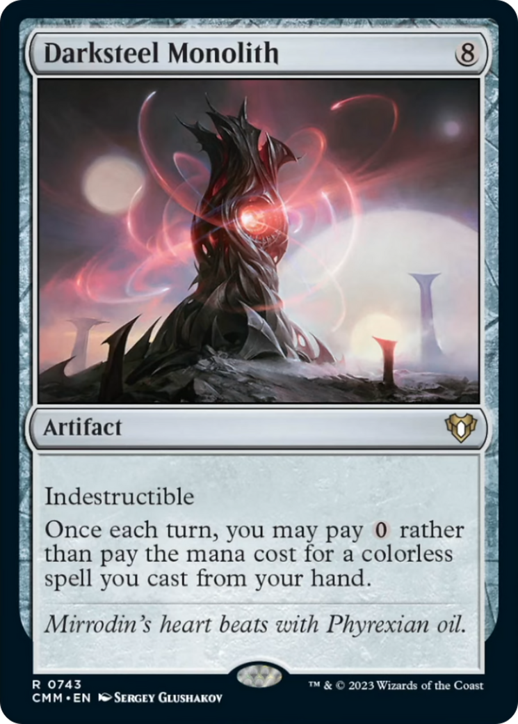 Darksteel Monolith [Commander Masters] | Galactic Gamez