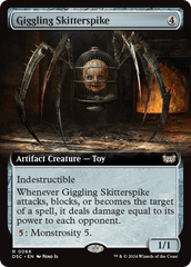 Giggling Skitterspike (Extended Art) [Duskmourn: House of Horror Commander] | Galactic Gamez