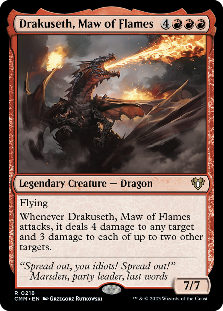 Drakuseth, Maw of Flames [Commander Masters] | Galactic Gamez