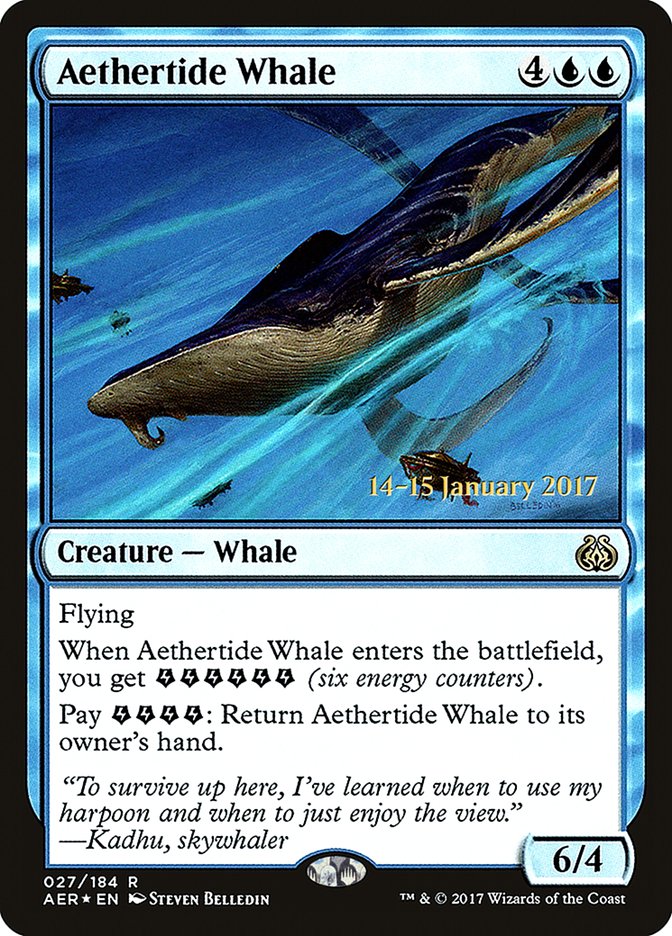 Aethertide Whale [Aether Revolt Prerelease Promos] | Galactic Gamez