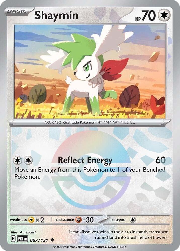 Shaymin (087/131) (Poke Ball Pattern) [Scarlet & Violet: Prismatic Evolutions] | Galactic Gamez