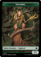 Squirrel // Food Double-Sided Token [Bloomburrow Tokens] | Galactic Gamez