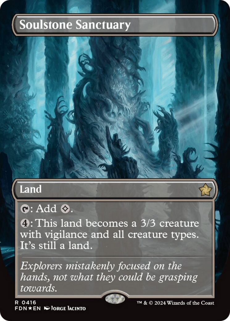 Soulstone Sanctuary (Borderless) (Mana Foil) [Foundations] | Galactic Gamez
