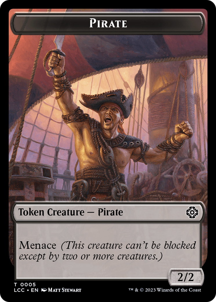 City's Blessing // Pirate (0005) Double-Sided Token [The Lost Caverns of Ixalan Commander Tokens] | Galactic Gamez