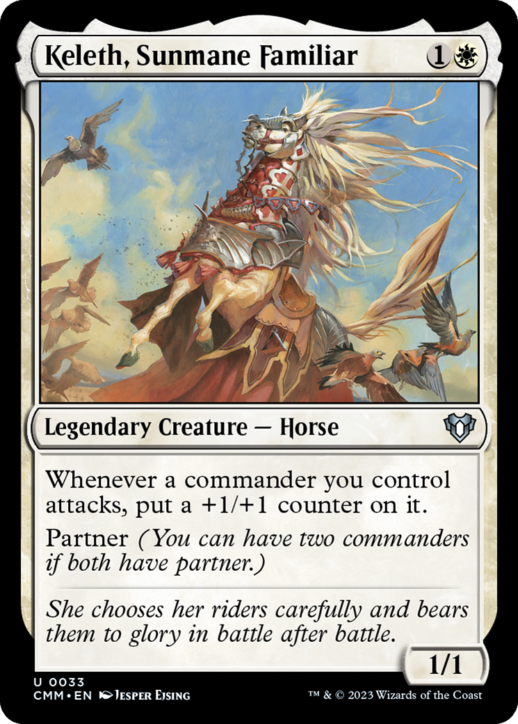 Keleth, Sunmane Familiar [Commander Masters] | Galactic Gamez