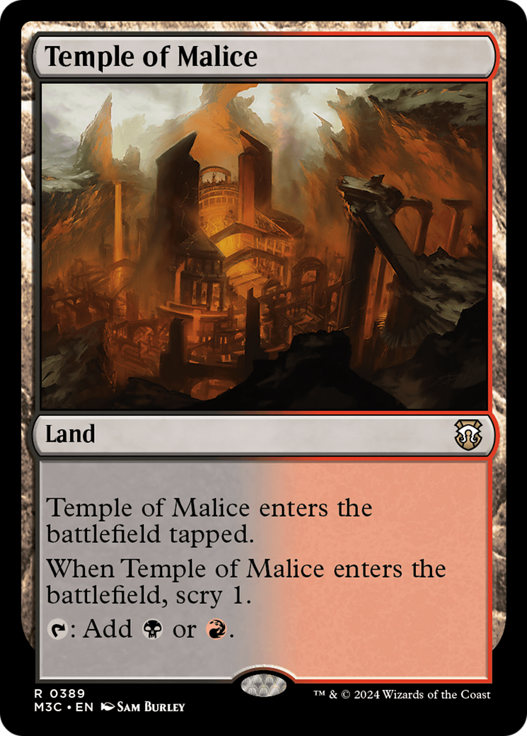 Temple of Malice (Ripple Foil) [Modern Horizons 3 Commander] | Galactic Gamez