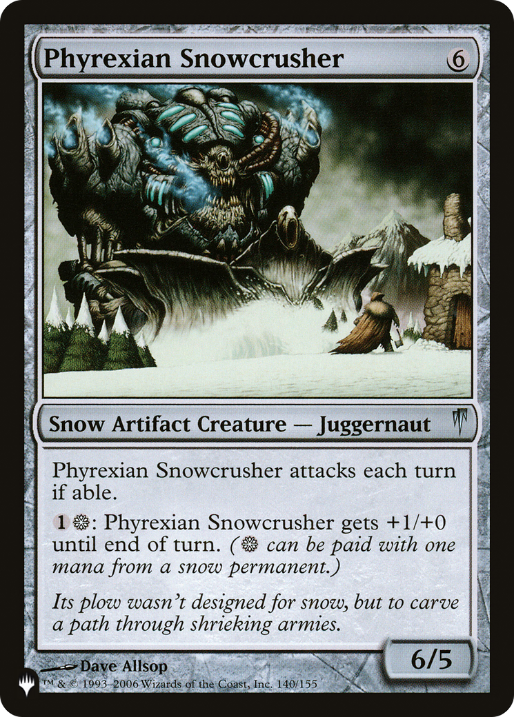 Phyrexian Snowcrusher [The List] | Galactic Gamez