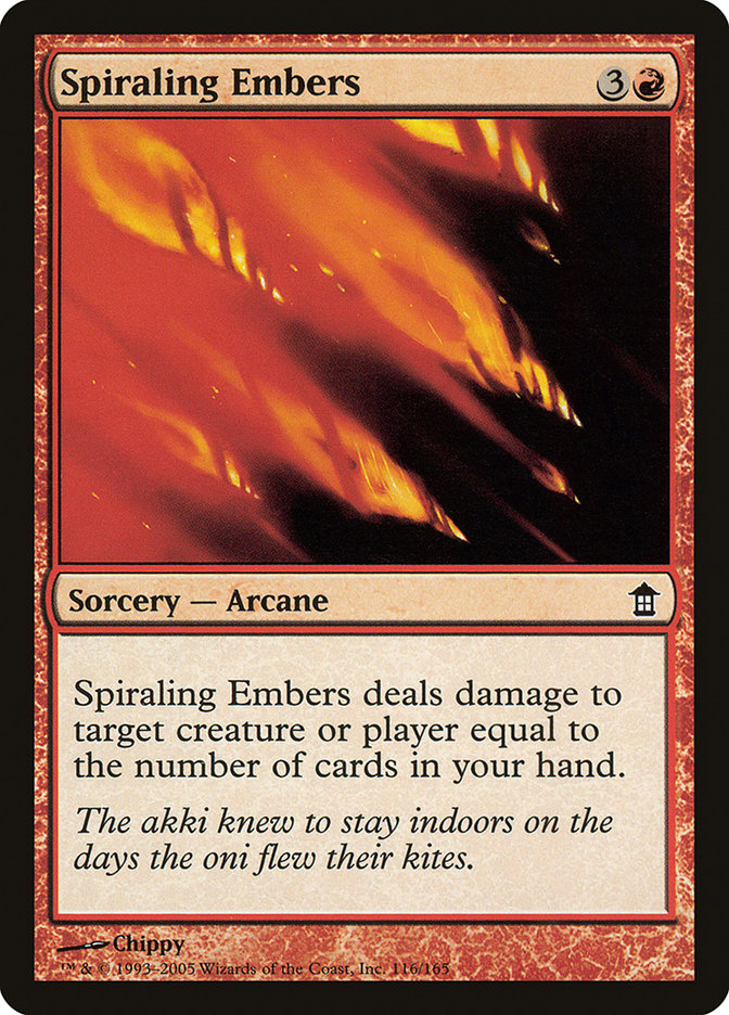 Spiraling Embers [Saviors of Kamigawa] | Galactic Gamez