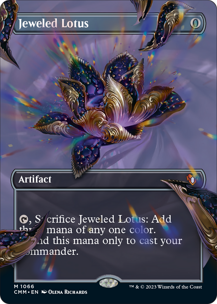 Jeweled Lotus (Borderless Textured Foil Frame Break) [Commander Masters] | Galactic Gamez