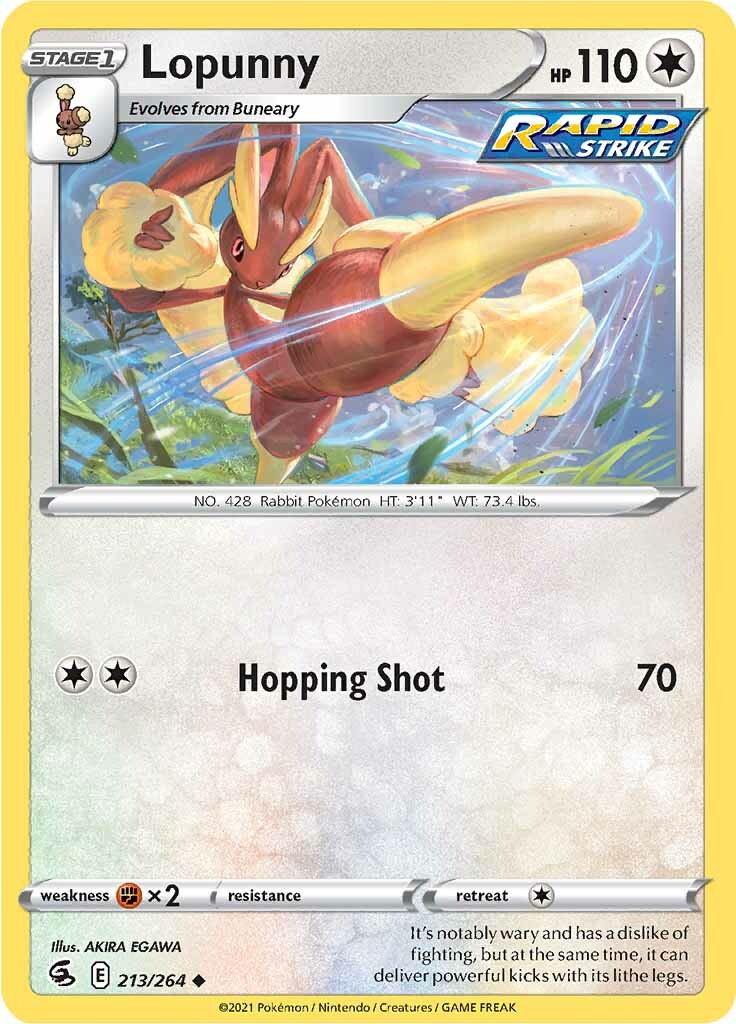 Lopunny (213/264) [Sword & Shield: Fusion Strike] | Galactic Gamez