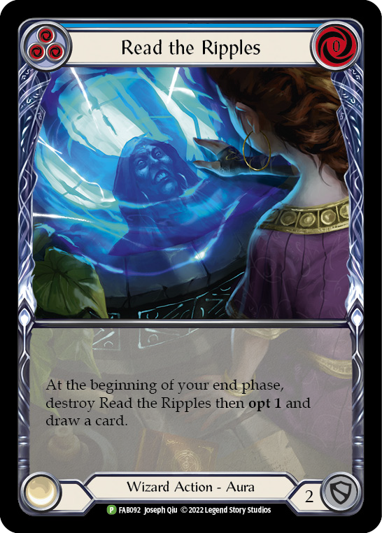 Read the Ripples (Blue) [FAB092] (Promo)  Rainbow Foil | Galactic Gamez