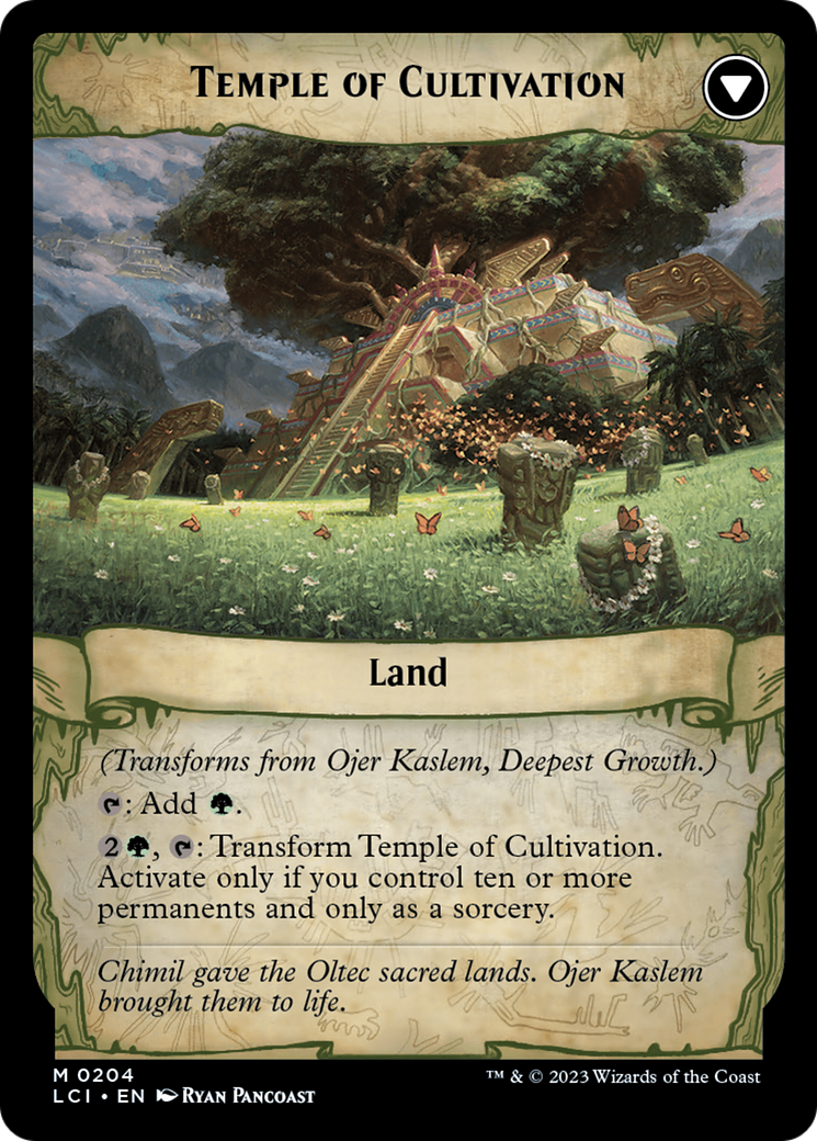 Ojer Kaslem, Deepest Growth // Temple of Cultivation [The Lost Caverns of Ixalan Prerelease Cards] | Galactic Gamez