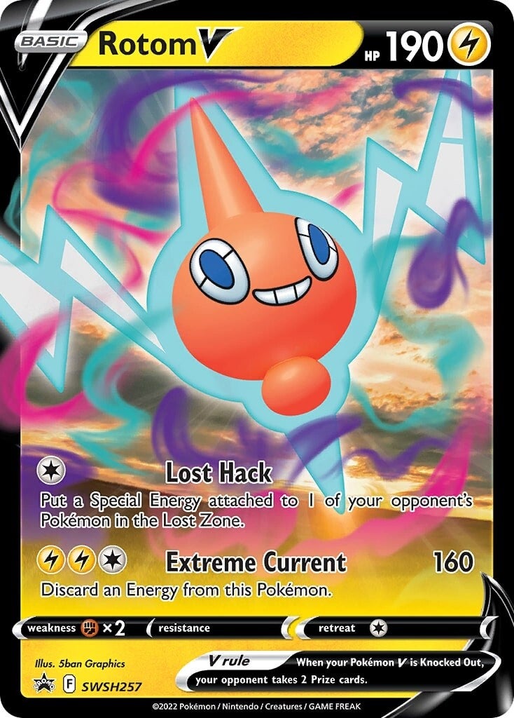 Rotom V (SWSH257) [Sword & Shield: Black Star Promos] | Galactic Gamez