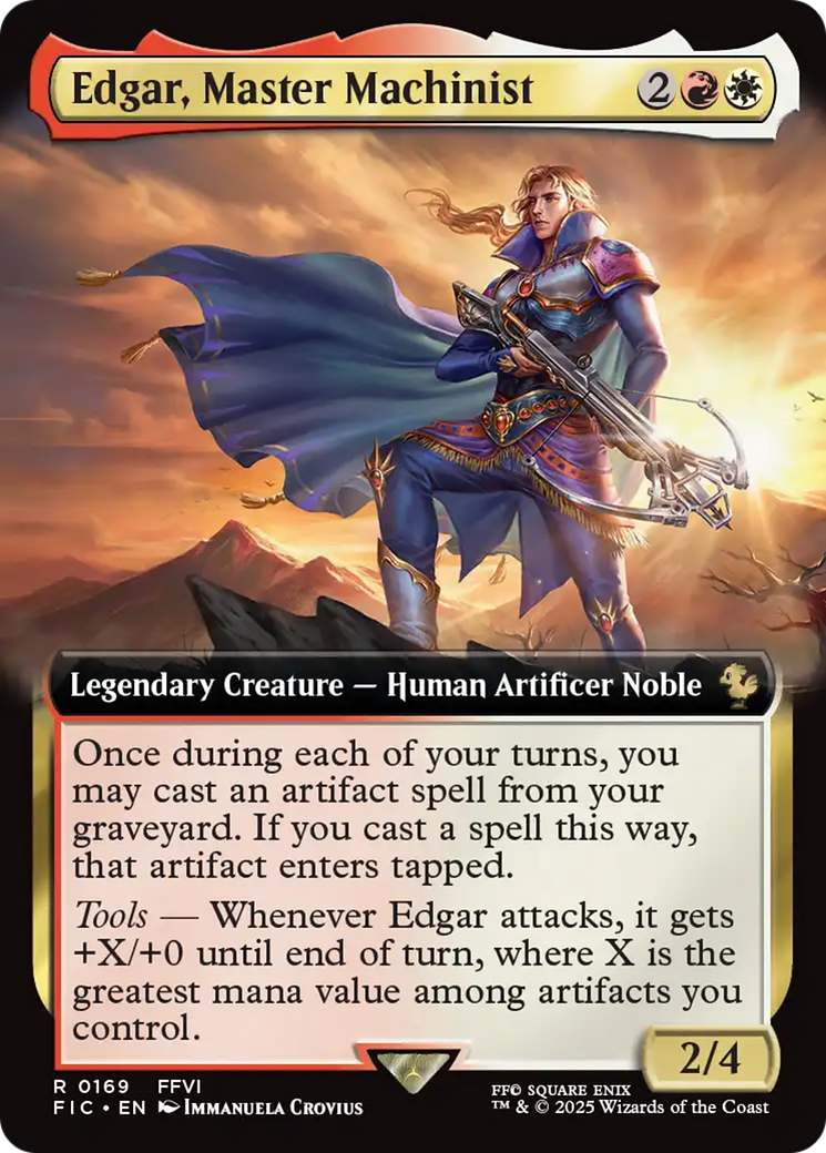 Edgar, Master Machinist (Extended Art) [FINAL FANTASY Commander] | Galactic Gamez
