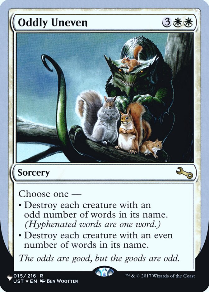 Oddly Uneven (Unfinity Foil Edition) [The List] | Galactic Gamez