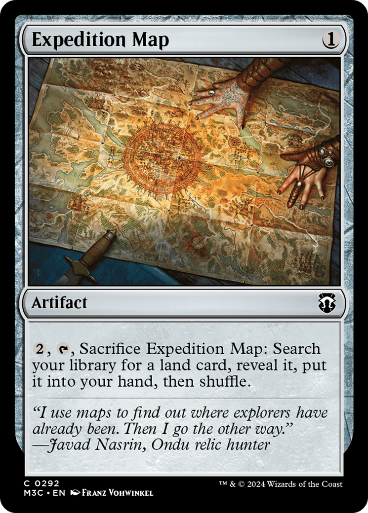 Expedition Map (Ripple Foil) [Modern Horizons 3 Commander] | Galactic Gamez