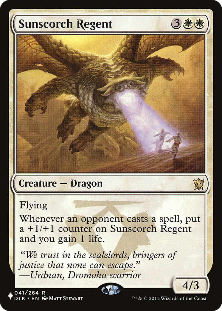 Sunscorch Regent [The List] | Galactic Gamez