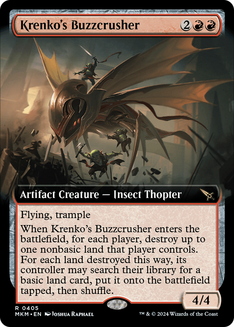 Krenko's Buzzcrusher (Extended Art) [Murders at Karlov Manor] | Galactic Gamez