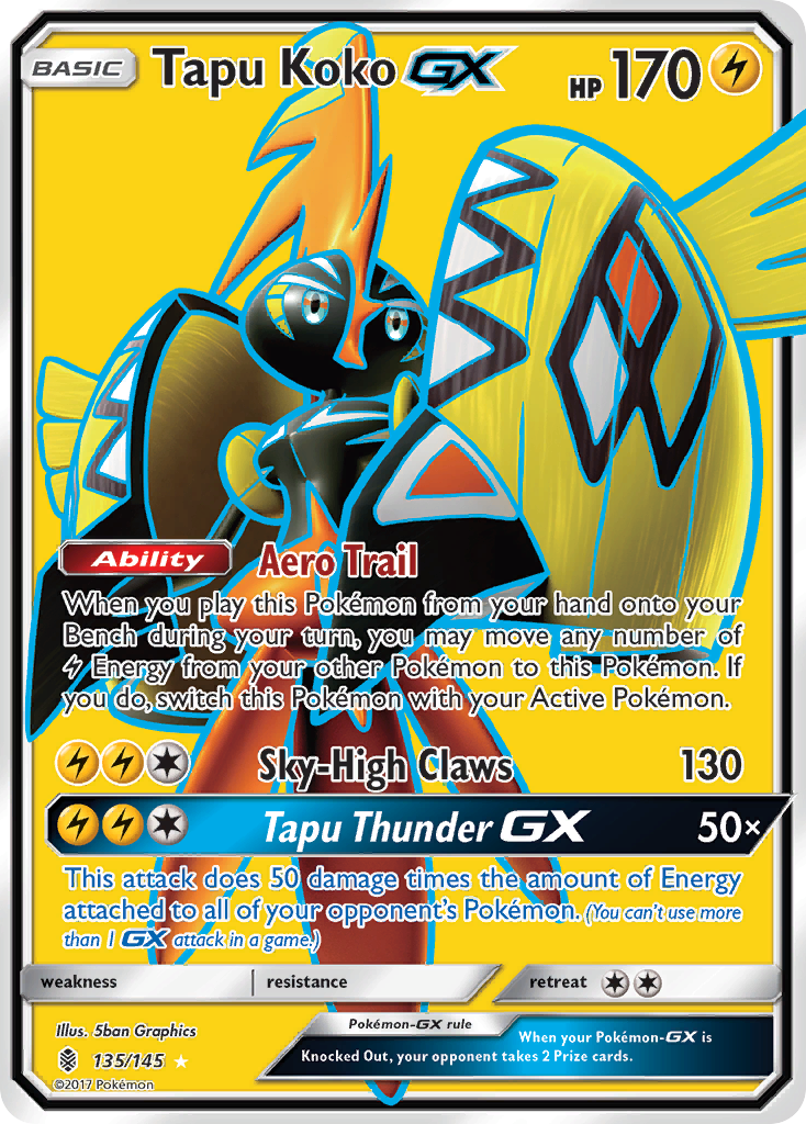 Tapu Koko GX (135/145) [Sun & Moon: Guardians Rising] | Galactic Gamez