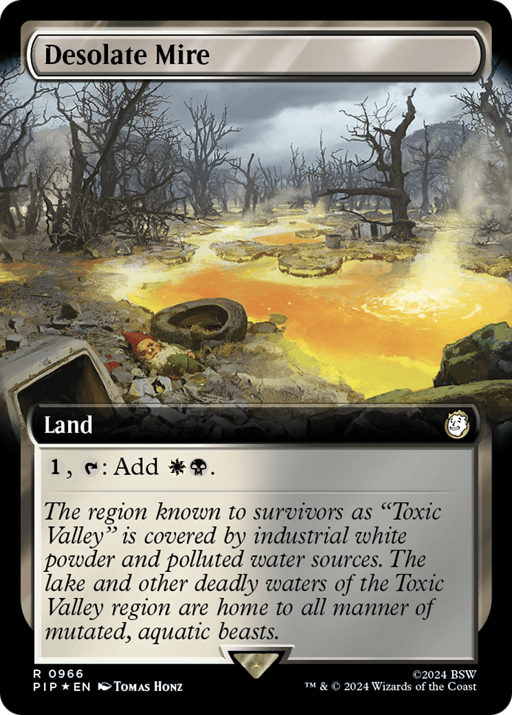 Desolate Mire (Extended Art) (Surge Foil) [Fallout] | Galactic Gamez