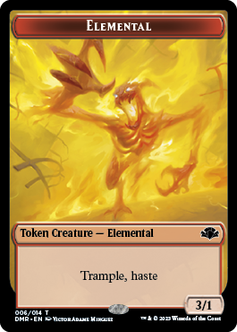 Insect // Elemental Double-Sided Token [Dominaria Remastered Tokens] | Galactic Gamez