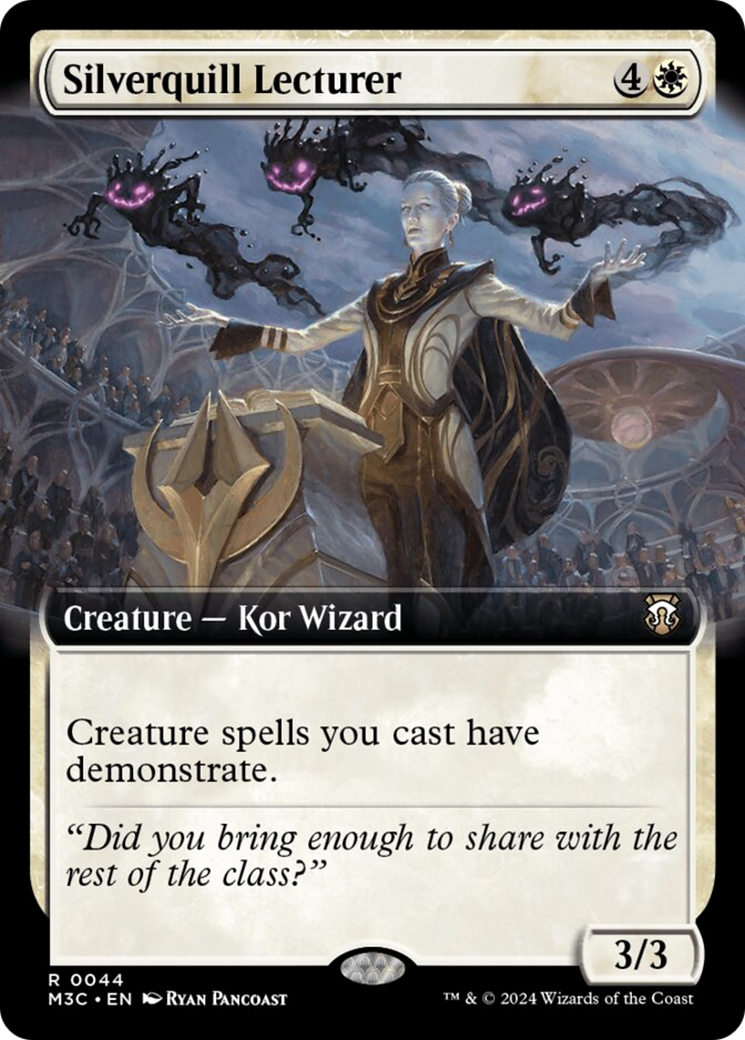 Silverquill Lecturer (Extended Art) [Modern Horizons 3 Commander] | Galactic Gamez